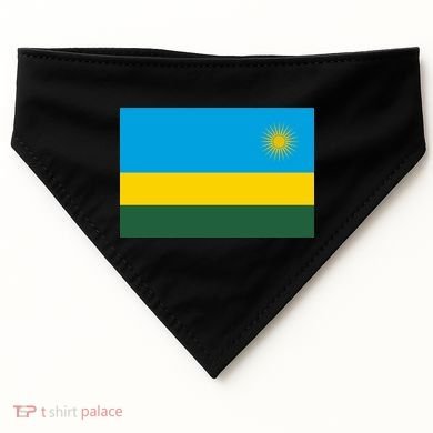 Rwanda Flag USA-Made Doggie Bandana
