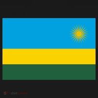 Rwanda Flag USA-Made Doggie Bandana thumb 2