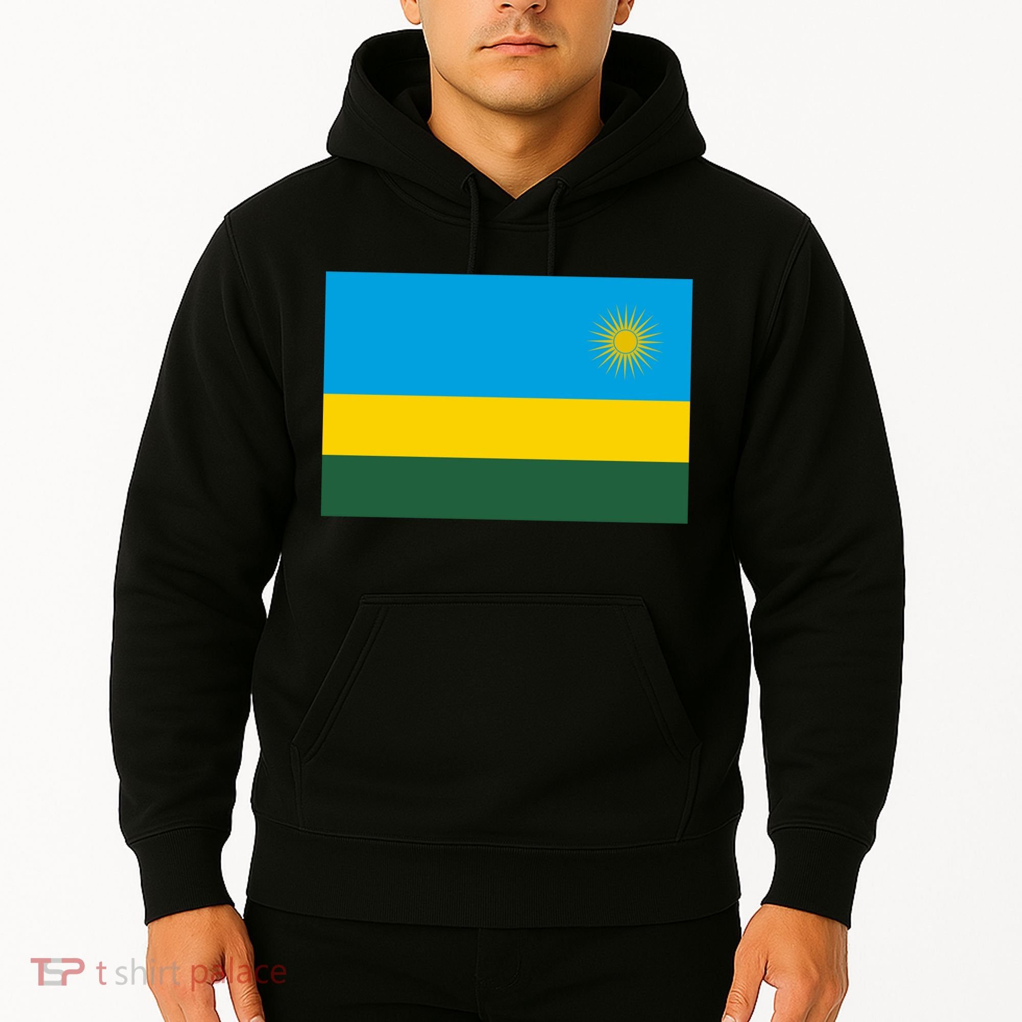 Rwanda Flag Hoodie