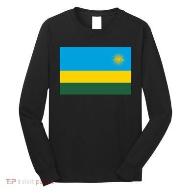 Rwanda Flag Long Sleeve Shirt