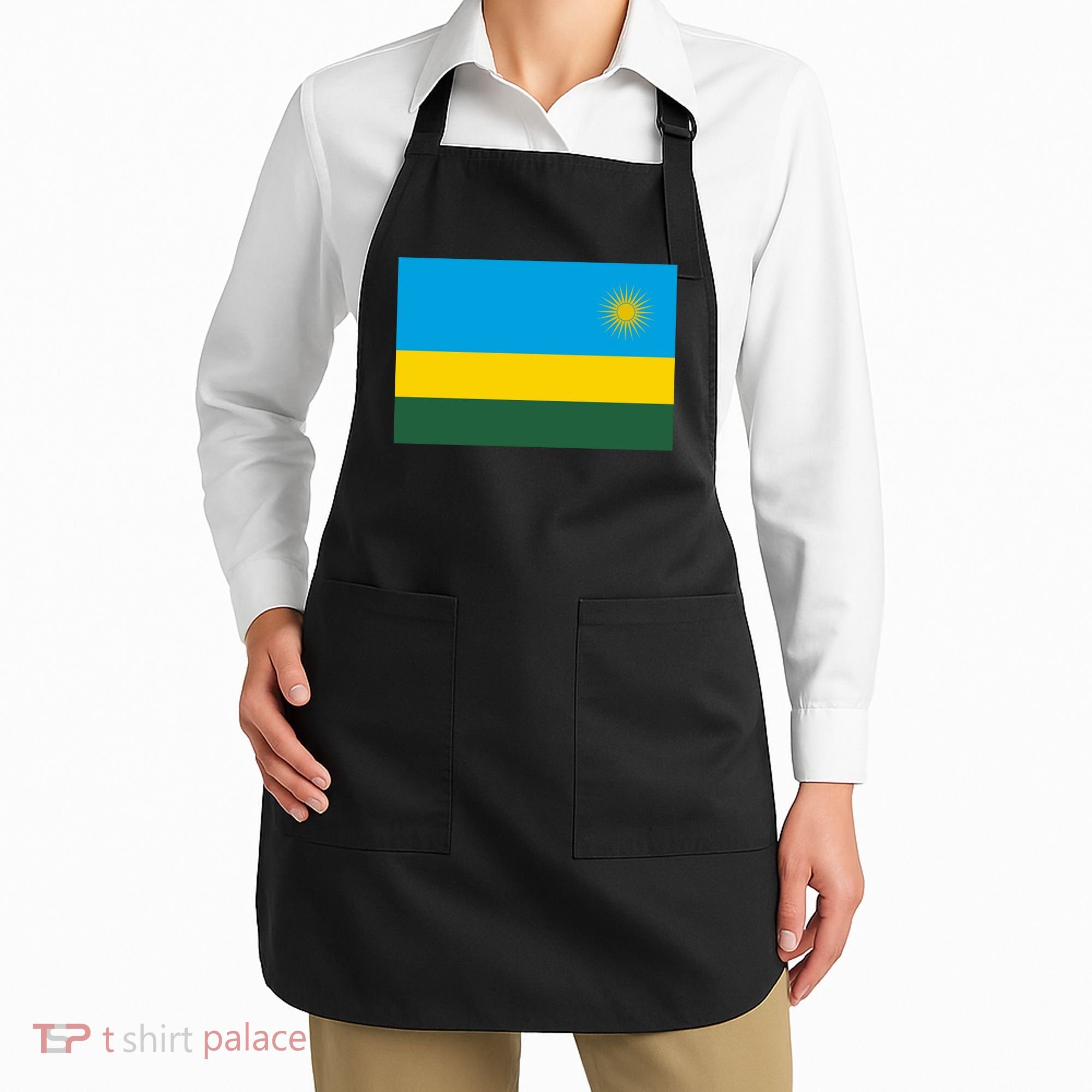 Rwanda Flag Apron