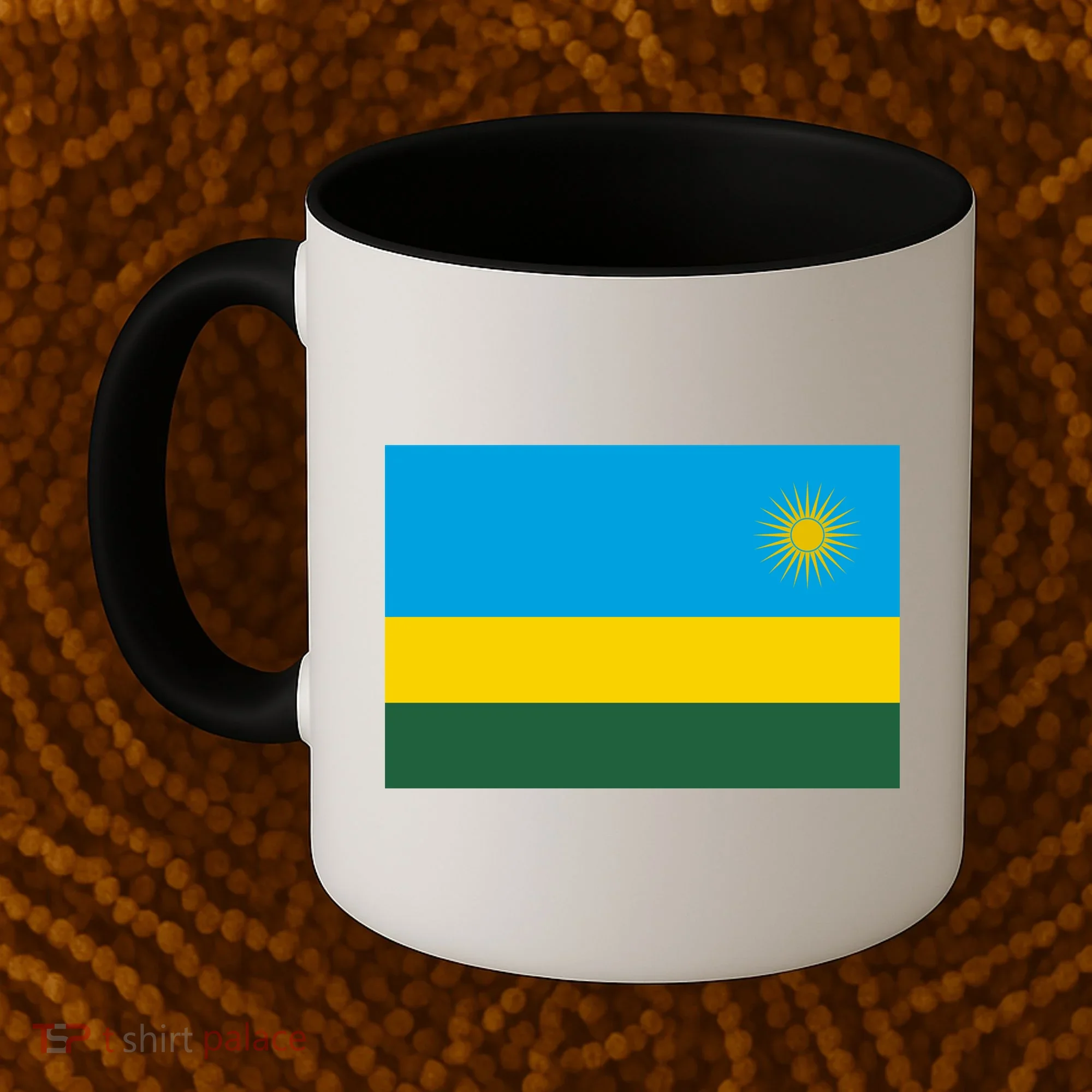 Rwanda Flag Coffee Mug