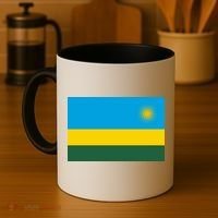 Rwanda Flag Coffee Mug thumb 4
