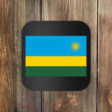 Rwanda Flag Coaster