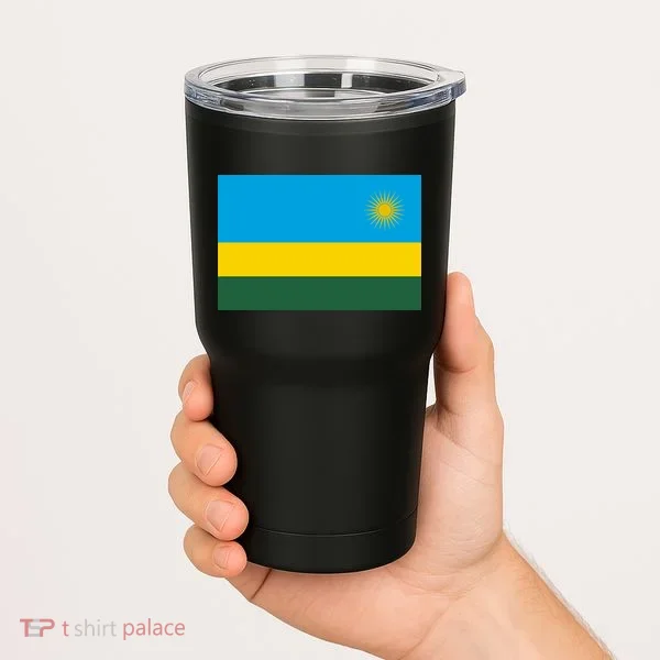 Rwanda Flag Tumbler