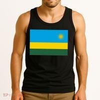 Rwanda Flag Tank Top thumb 3