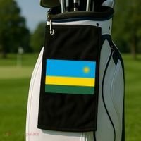 Rwanda Flag Golf Towel thumb 2