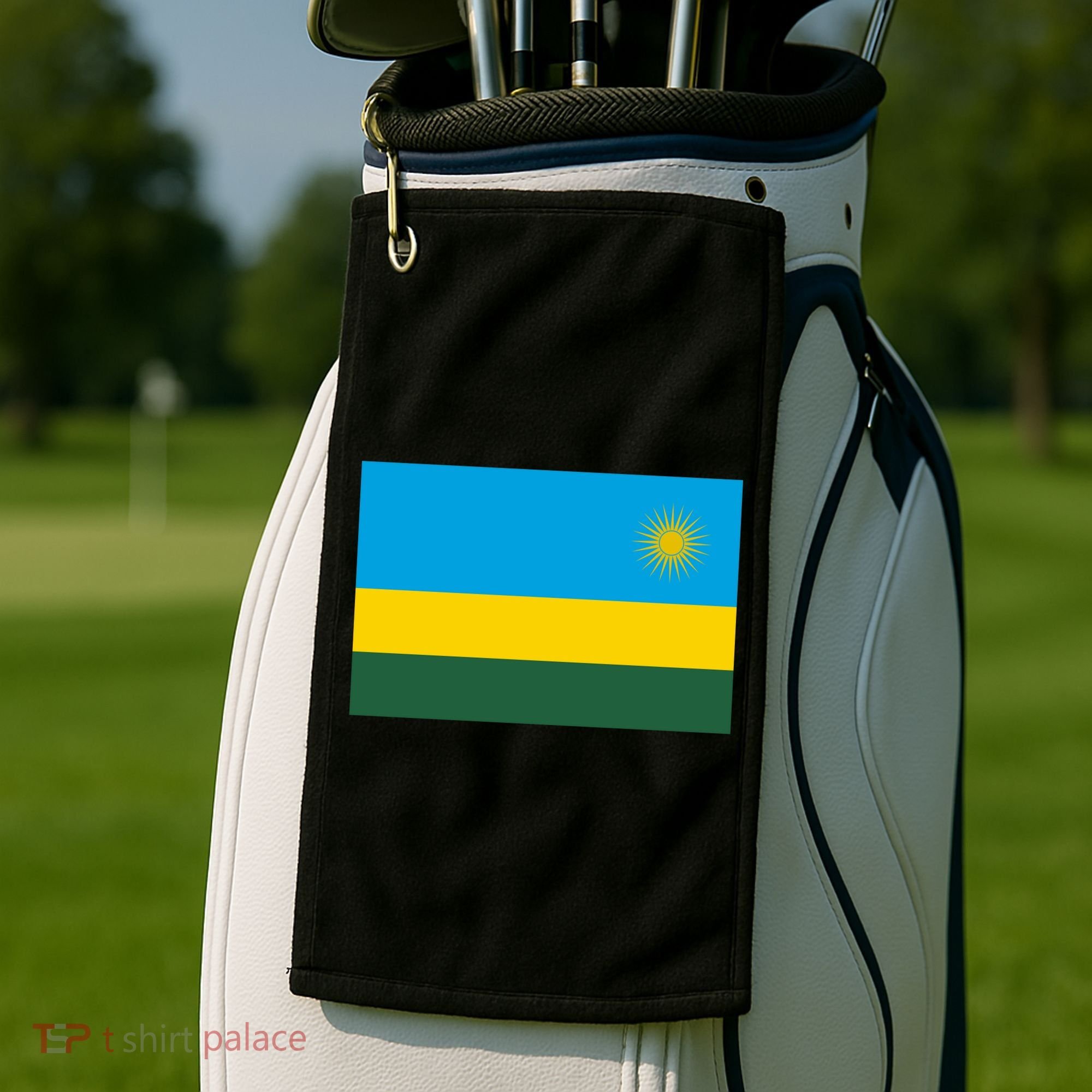 Rwanda Flag Golf Towel