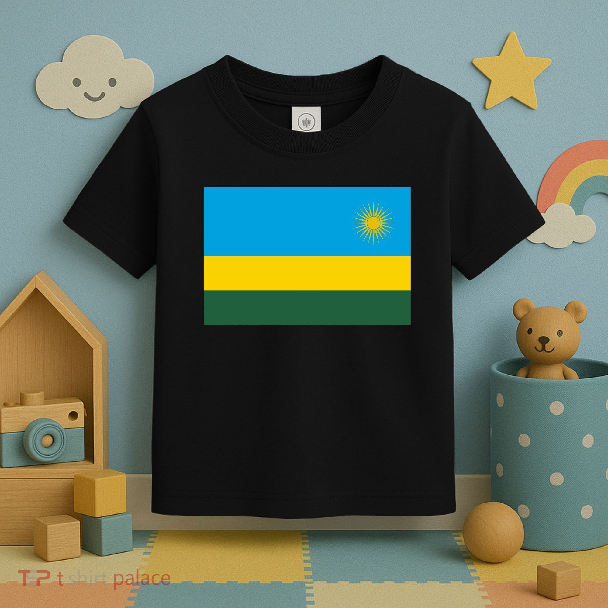 Rwanda Flag Toddler T-Shirt