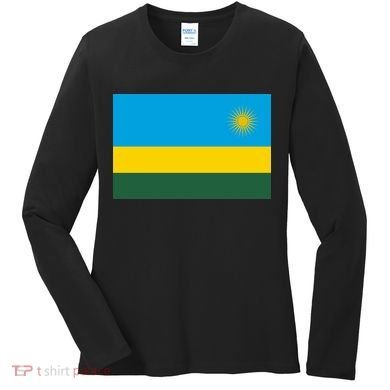 Rwanda Flag Women's Long Sleeve Shirt