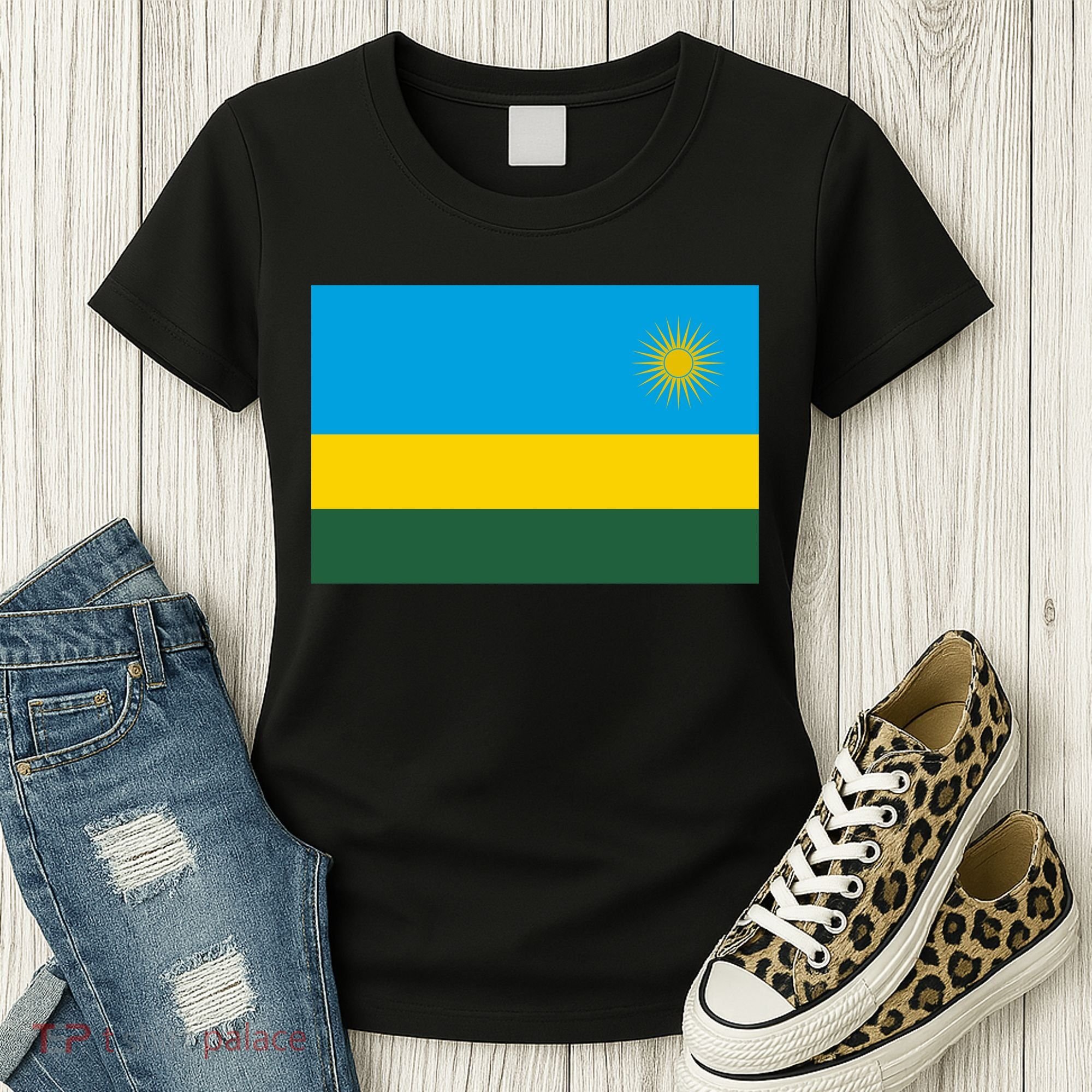 Rwanda Flag Women's T-Shirt