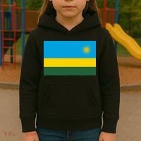 Rwanda Flag Kids Hoodie thumb 3