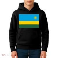 Rwanda Flag Kids Hoodie thumb 4