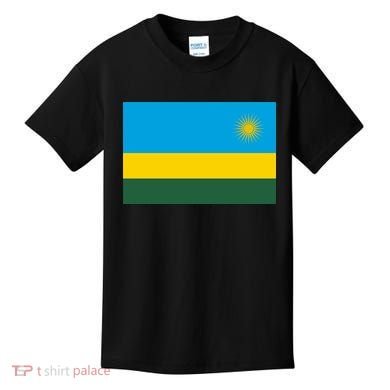 Rwanda Flag Kids T-Shirt