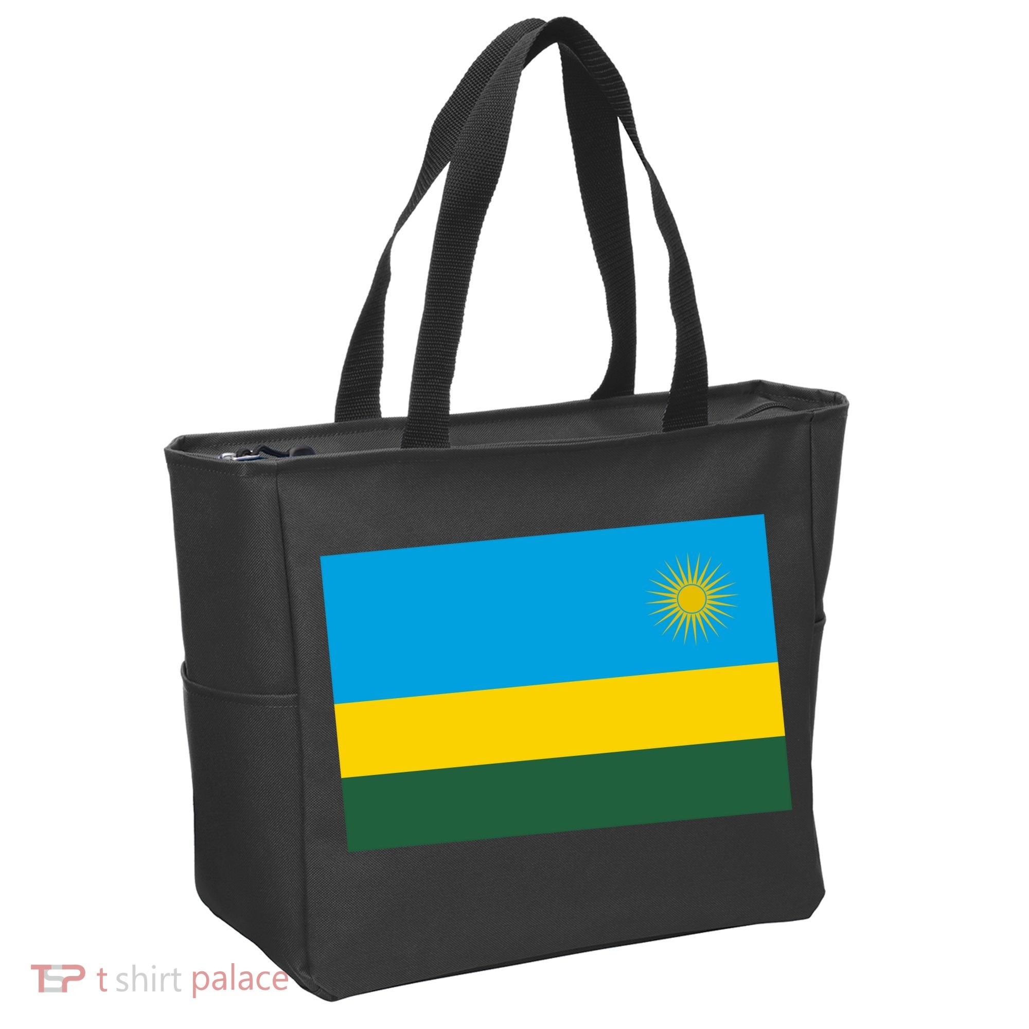 Rwanda Flag Tote Bag
