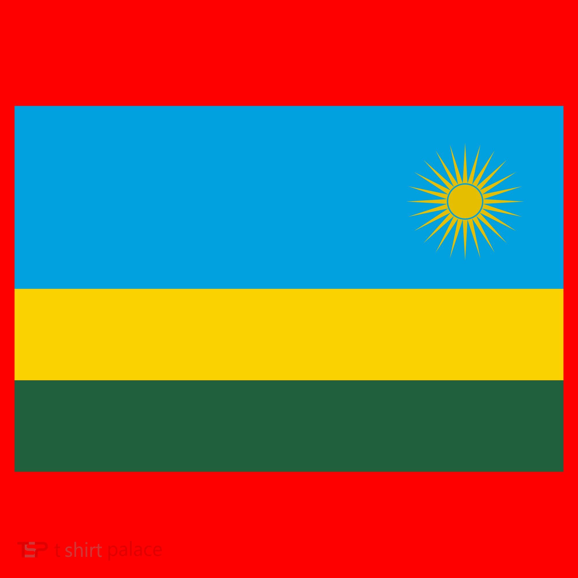 Rwanda Flag Santa Hat