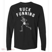 Ruck Funning Running Skeleton Comfort Colors Heavyweight Long Sleeve T-Shirt thumb 0