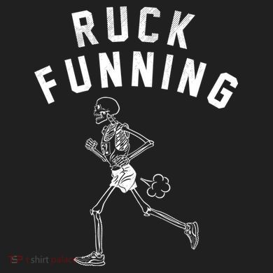 Ruck Funning Running Skeleton Comfort Colors Heavyweight Long Sleeve T-Shirt