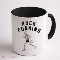 Ruck Funning Running Skeleton Coffee Mug thumb 1