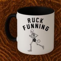 Ruck Funning Running Skeleton Coffee Mug thumb 2