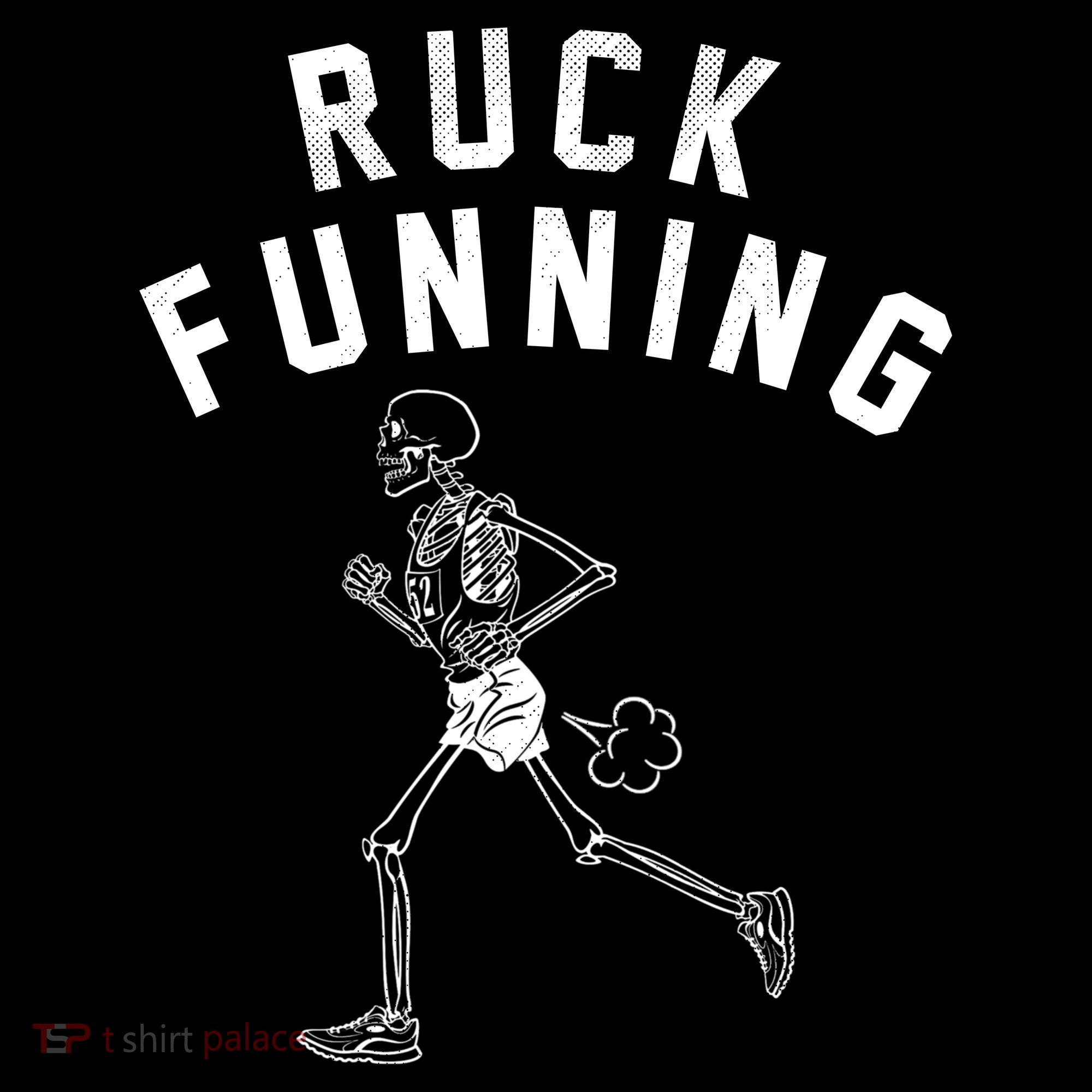 Ruck Funning Running Skeleton Tie-Dye T-Shirt