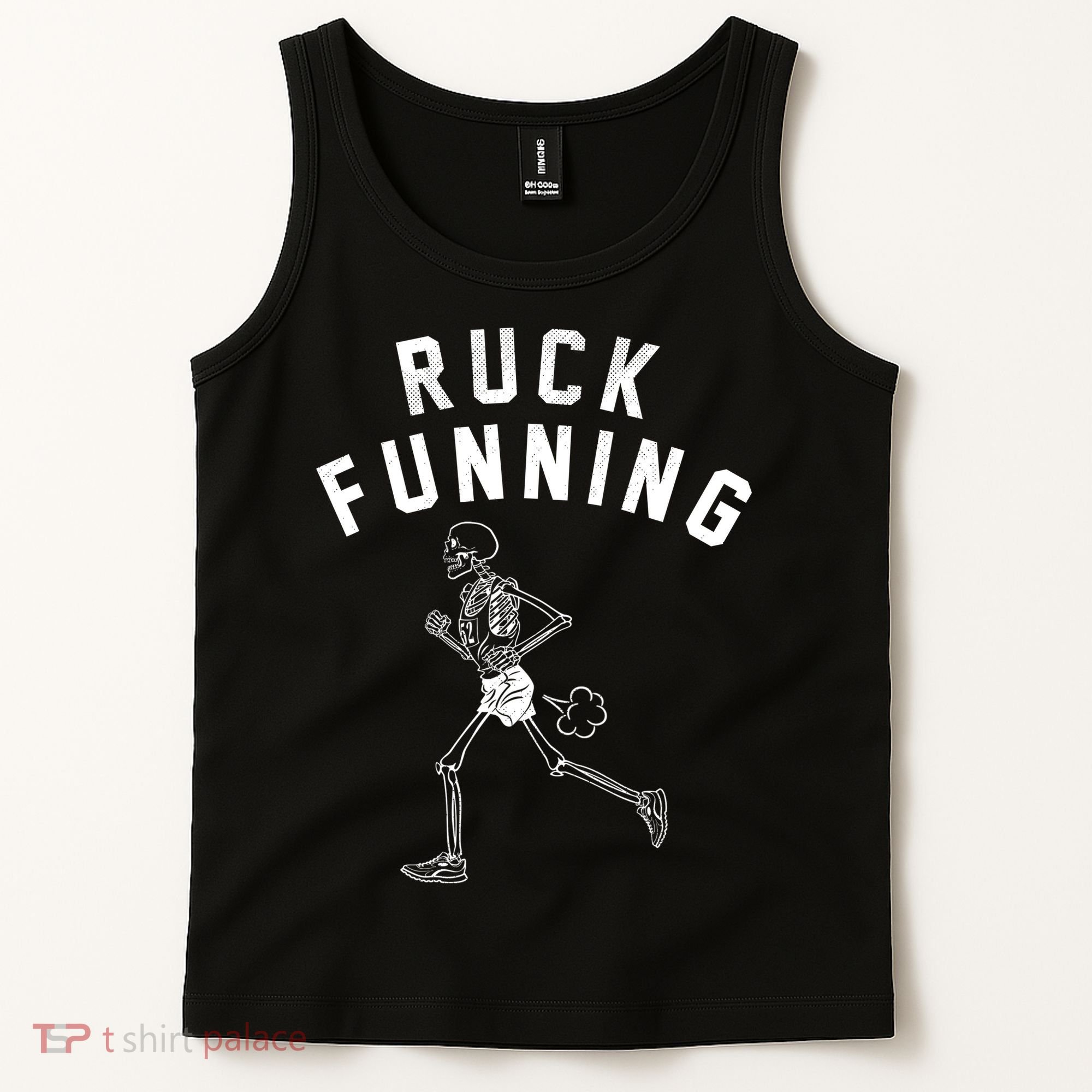 Ruck Funning Running Skeleton Tank Top