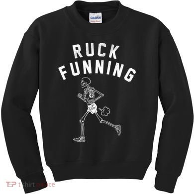 Ruck Funning Running Skeleton Kids Sweatshirt