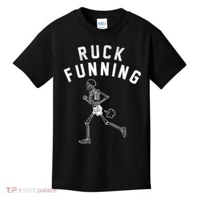 Ruck Funning Running Skeleton Kids T-Shirt