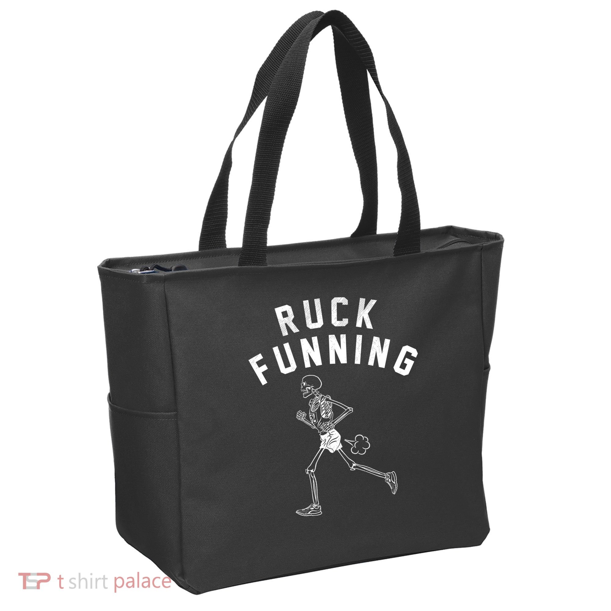 Ruck Funning Running Skeleton Tote Bag