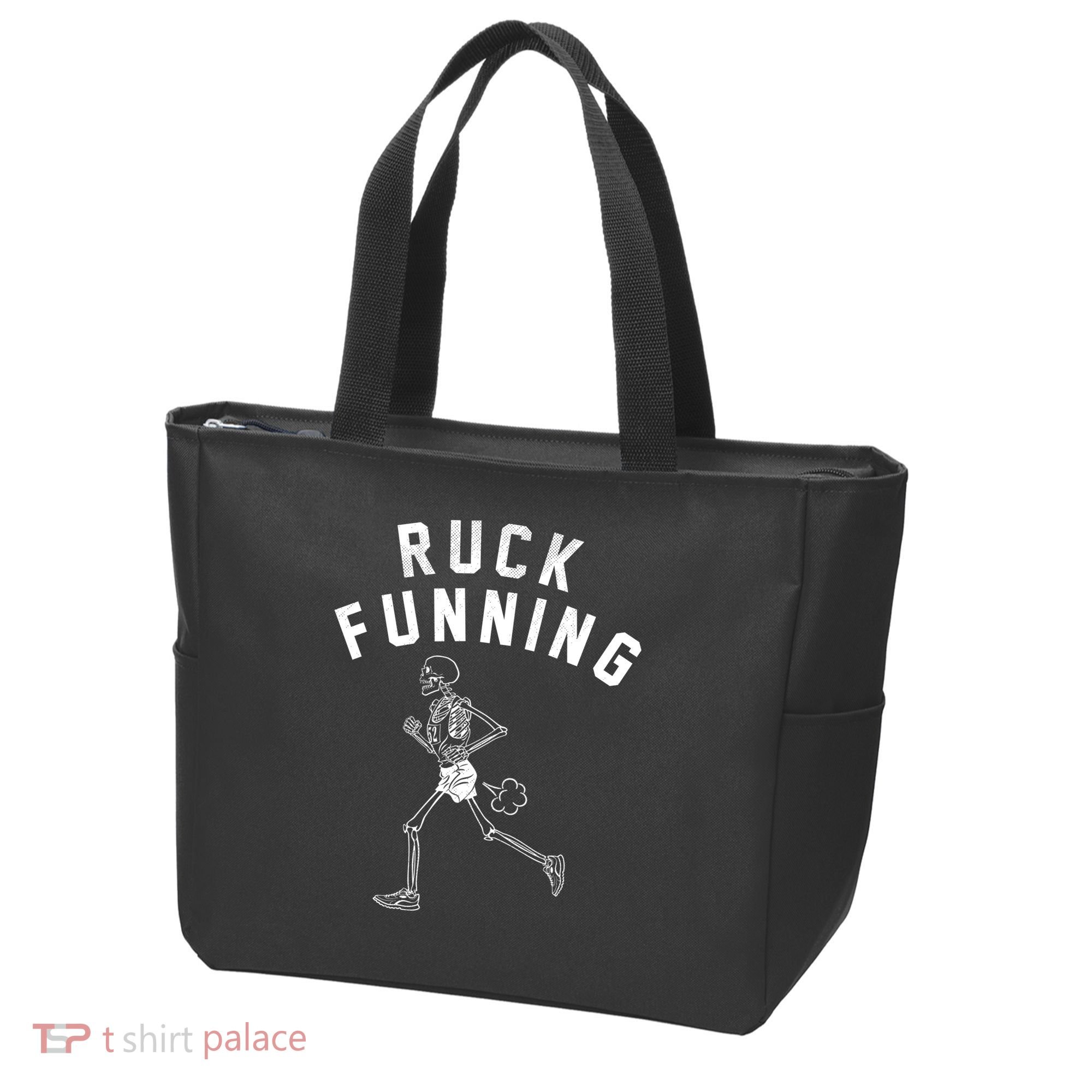 Ruck Funning Running Skeleton Tote Bag