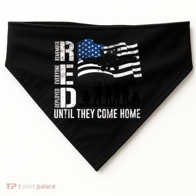 Red Friday Remember Everyone Deployed Until Come USA-Made Doggie Bandana