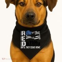 Red Friday Remember Everyone Deployed Until Come USA-Made Doggie Bandana thumb 1