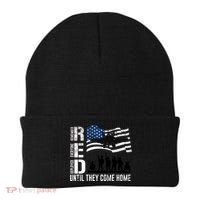 Red Friday Remember Everyone Deployed Until Come Beanie thumb 0