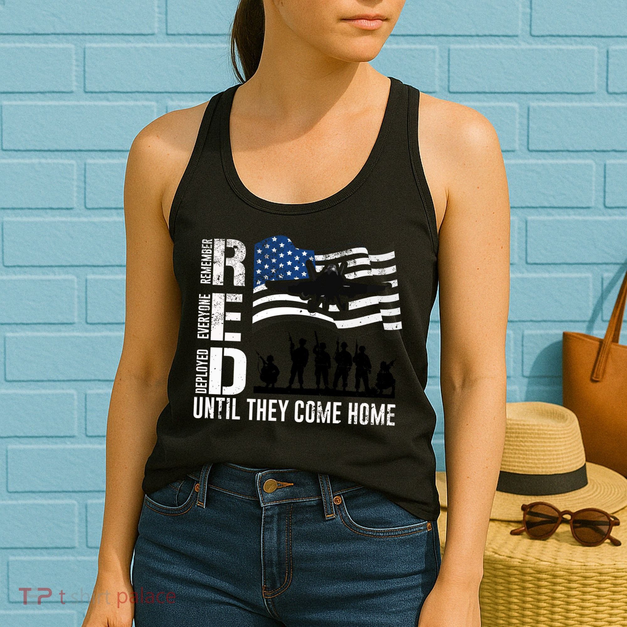 Red Friday Remember Everyone Deployed Until Come Women's Tank Top