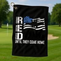 Red Friday Remember Everyone Deployed Until Come Golf Towel thumb 1
