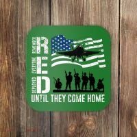 Red Friday Remember Everyone Deployed Until Come Coaster thumb 0