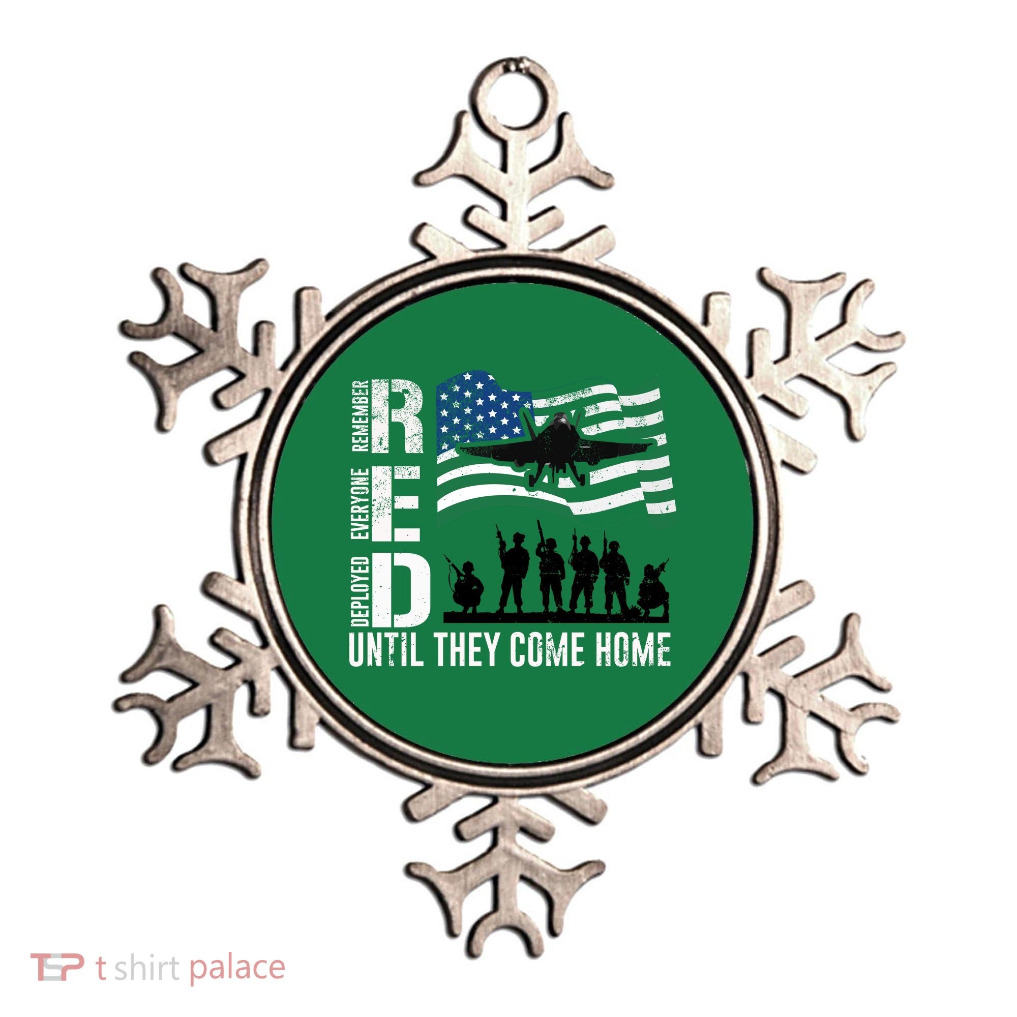 Red Friday Remember Everyone Deployed Until Come Ornament