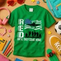 Red Friday Remember Everyone Deployed Until Come Kids T-Shirt thumb 3