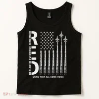 Red Friday Remember Everyone Deployed Military Jets Flag Tank Top thumb 2