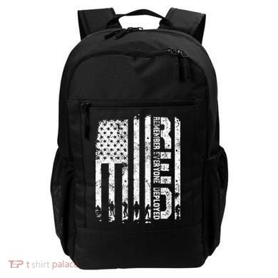 Red Friday Remember Everyone Deployed Military Wear RED Backpack
