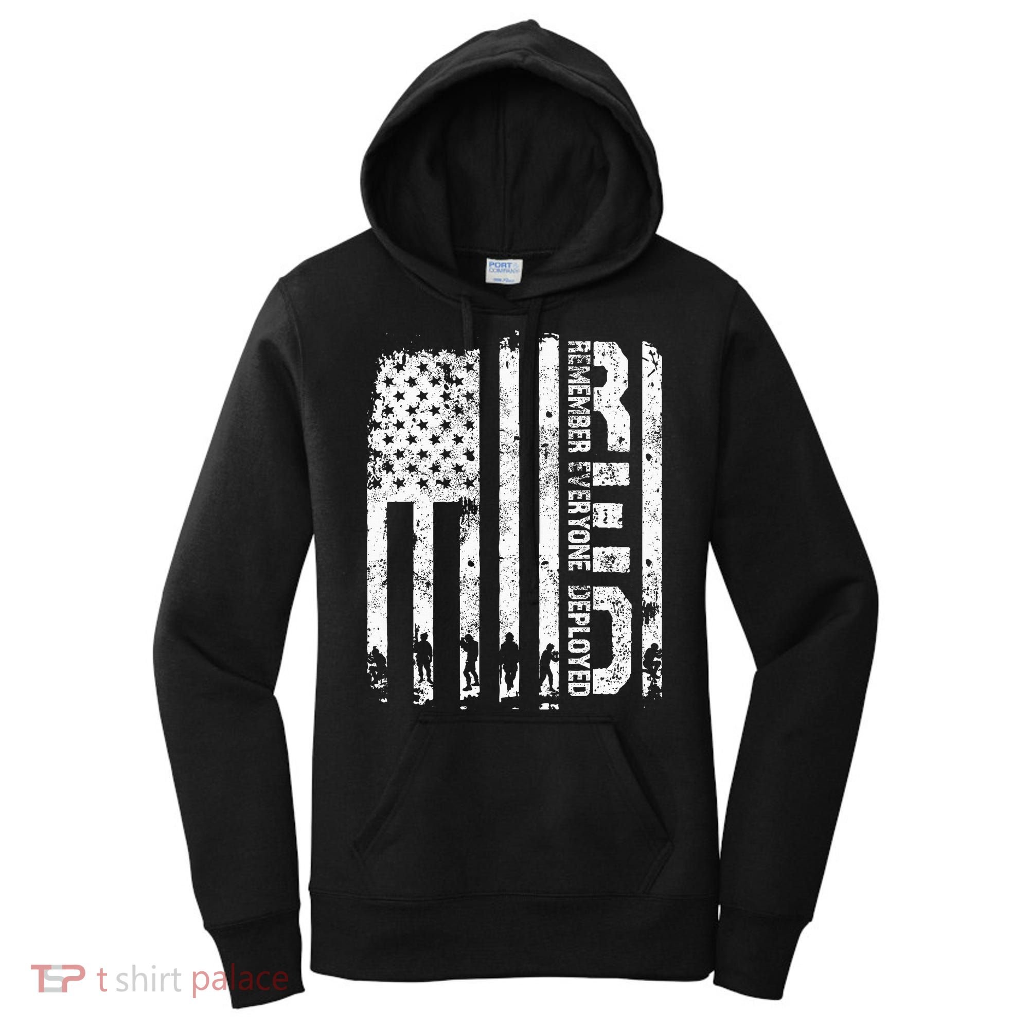 Red Friday Remember Everyone Deployed Military Wear RED Women's Hoodie