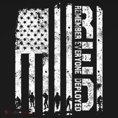 Red Friday Remember Everyone Deployed Military Wear RED Cropped Pullover Crew