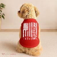 Red Friday Remember Everyone Deployed Military Wear RED Doggie Tank thumb 2