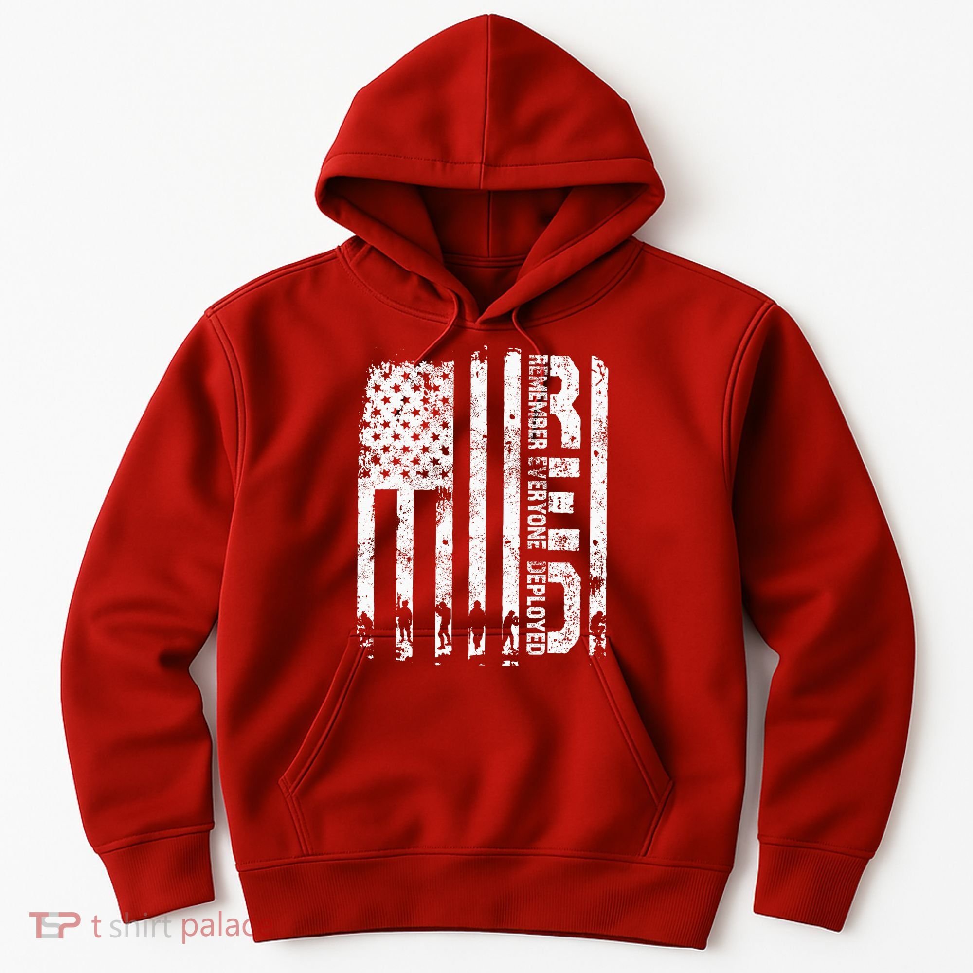 Red Friday Remember Everyone Deployed Military Wear RED Hoodie