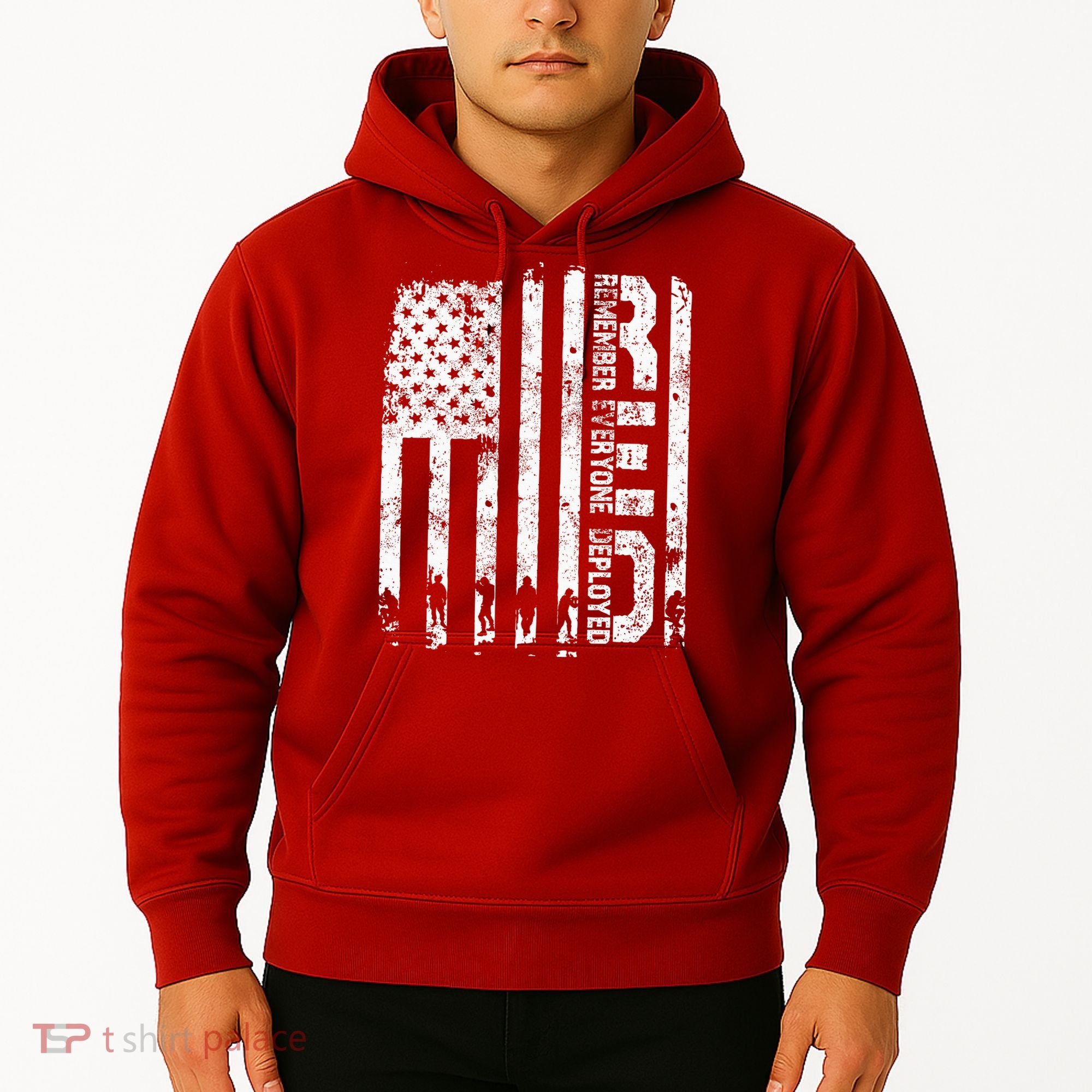 Red Friday Remember Everyone Deployed Military Wear RED Hoodie