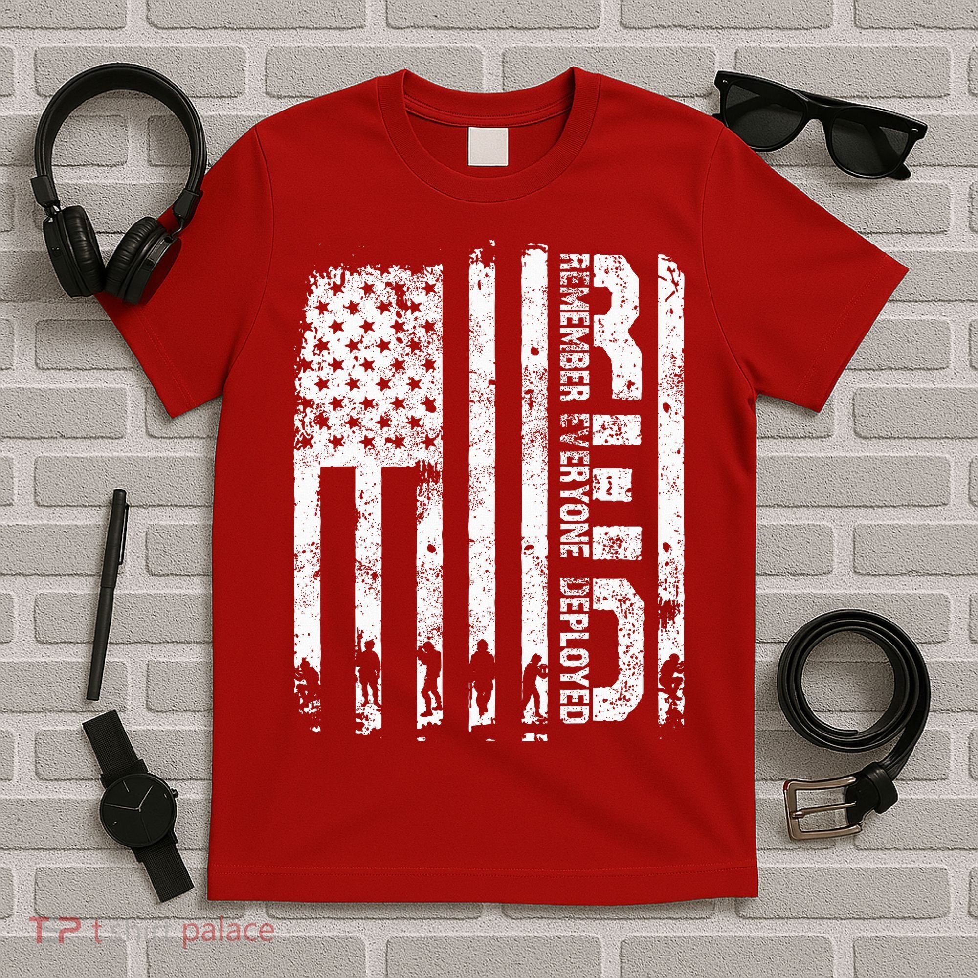 Red Friday Remember Everyone Deployed Military Wear RED T-Shirt