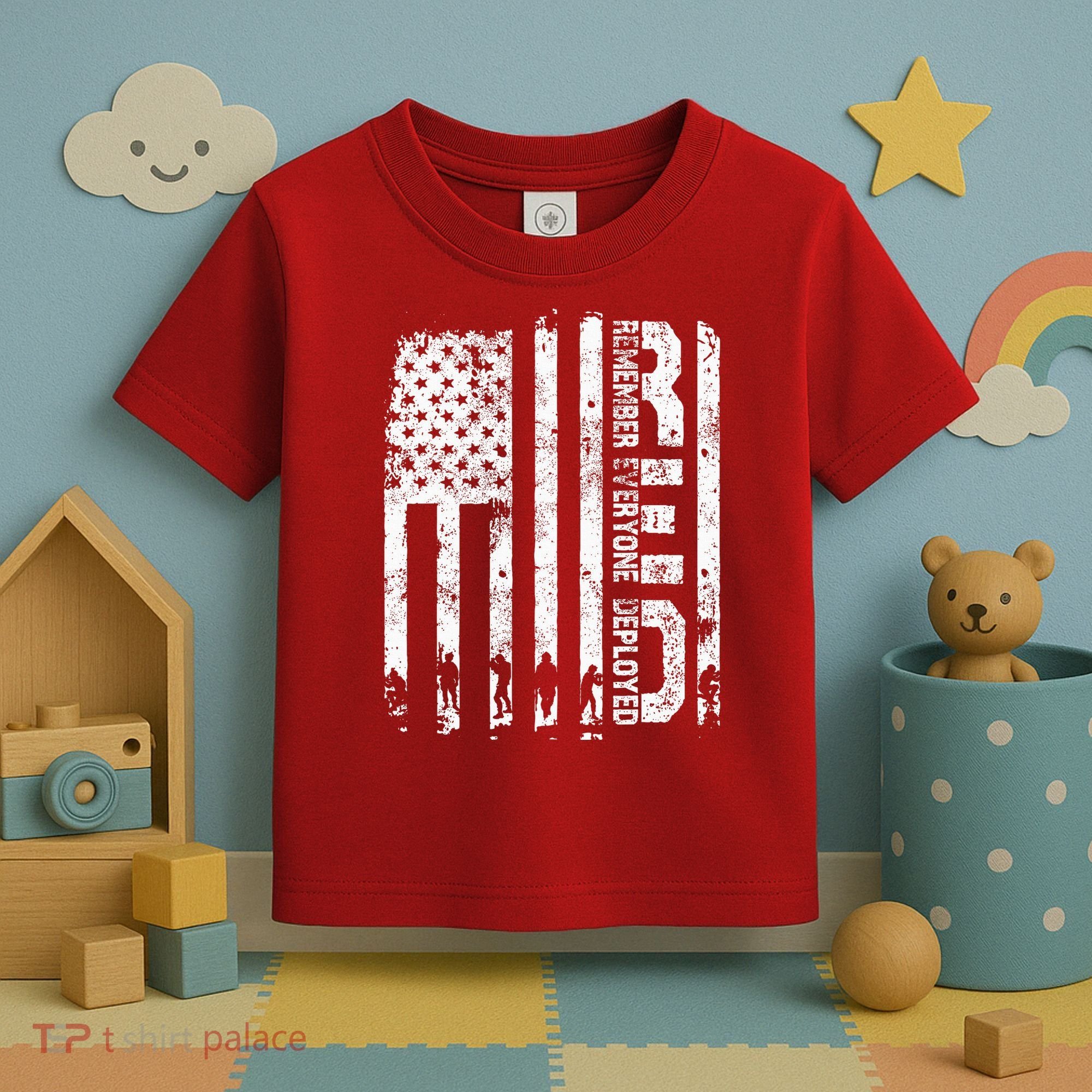 Red Friday Remember Everyone Deployed Military Wear RED Toddler T-Shirt