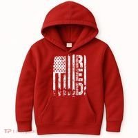 Red Friday Remember Everyone Deployed Military Wear RED Kids Hoodie thumb 0