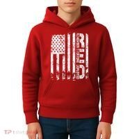 Red Friday Remember Everyone Deployed Military Wear RED Kids Hoodie thumb 4