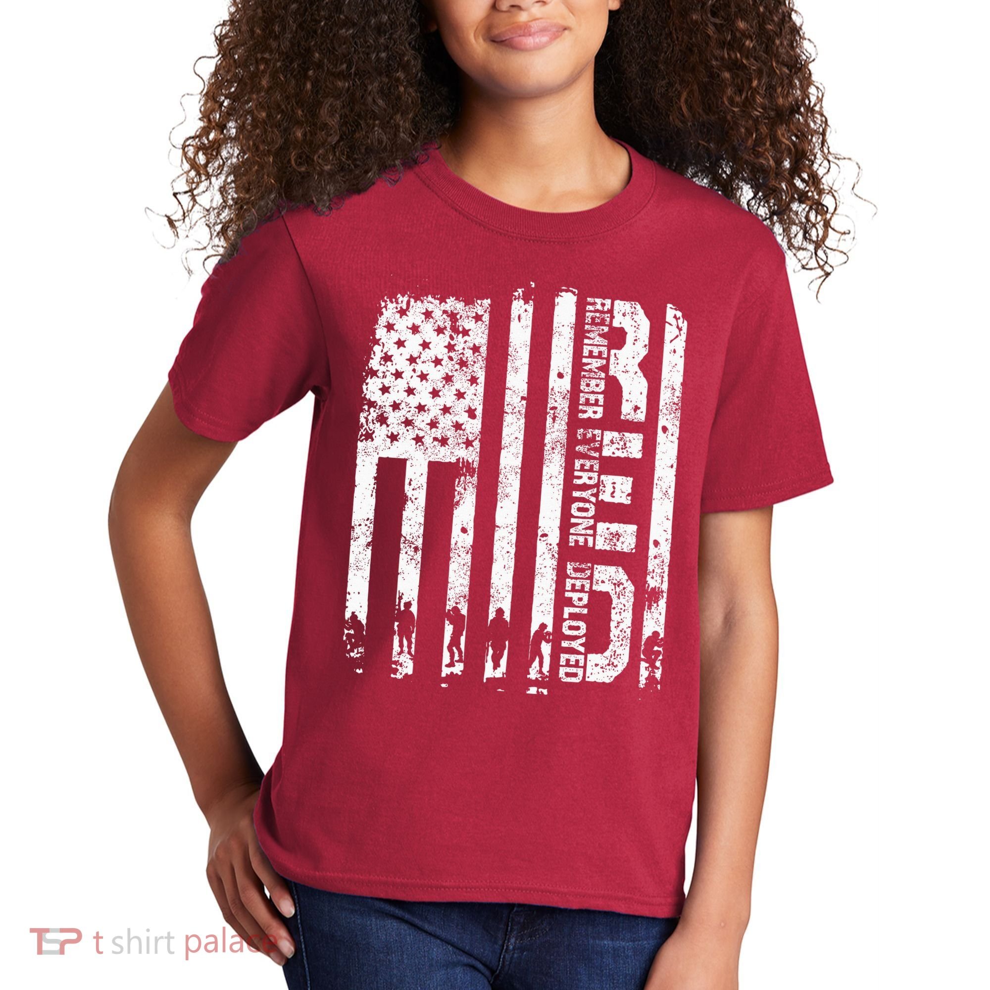 Red Friday Remember Everyone Deployed Military Wear RED Kids T-Shirt
